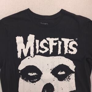 Misfits Band Short Sleeve Crew Neck Graphic T-Shirt Mens Size Medium M Black